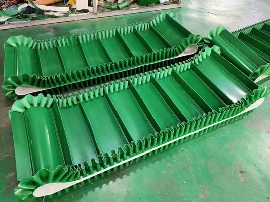خرید تسمه نقاله پی وی سی دیوار جانبی زنجیر صنعتی با مواد سبز با مقاومت کششی بالا online manufacture