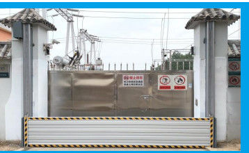 خرید آلیاژ آلومینیوم بالا بردن سه گارد دروازه سیلاب باز online manufacture