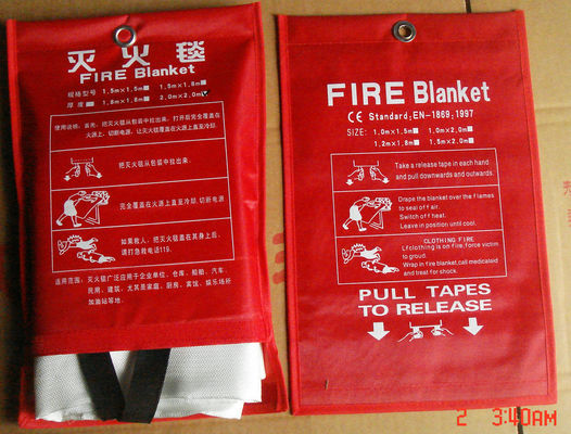 2m * 2m Glassfiber Fire Blanket پتو آتش نشانی