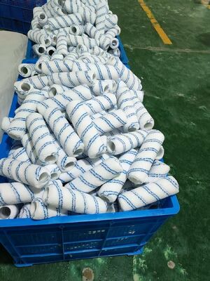 رنگ رولر سفید با خطوط آبی برای نقاشی دیوار ، درب ، کف ، سقف ، سقف